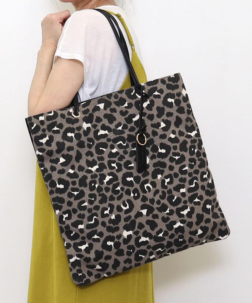 Samir Nasri Leopard Print x Metallic Tote BagA4 2412211017 Gray (012)