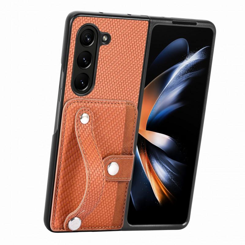 Multi-Functional Cardholder Wallet Case With Wrist Strap Kickstand Galaxy Z Fold 8 Ultra 7