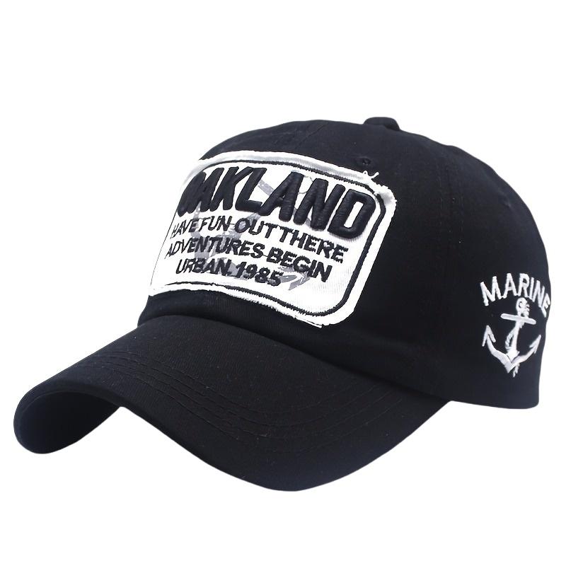 Unisex Washed Cotton Baseball Cap Letter Embroidered Vintage Snapback Hat Men And Women Streetwear Outdoor Sports Hats