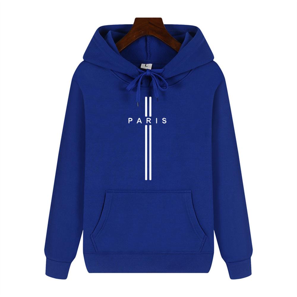 Simple Personality Printed Autumn and Winter Comfort Plus Cashmere Men's High Quality Casual Fashion Warm Street Hoodie