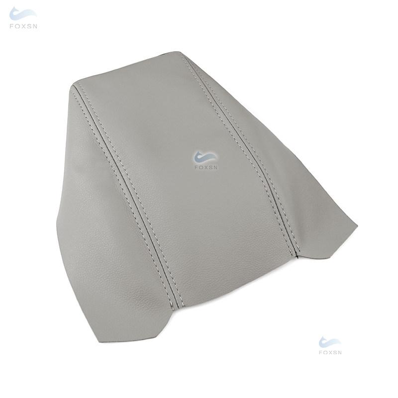 

Мягкий чехол на подлокотник из микрокожи для Skoda Octavia 2007-2014, автомобильный Стайлинг, центральный контрольный подлокотник, наклейка на кожный чехол серый