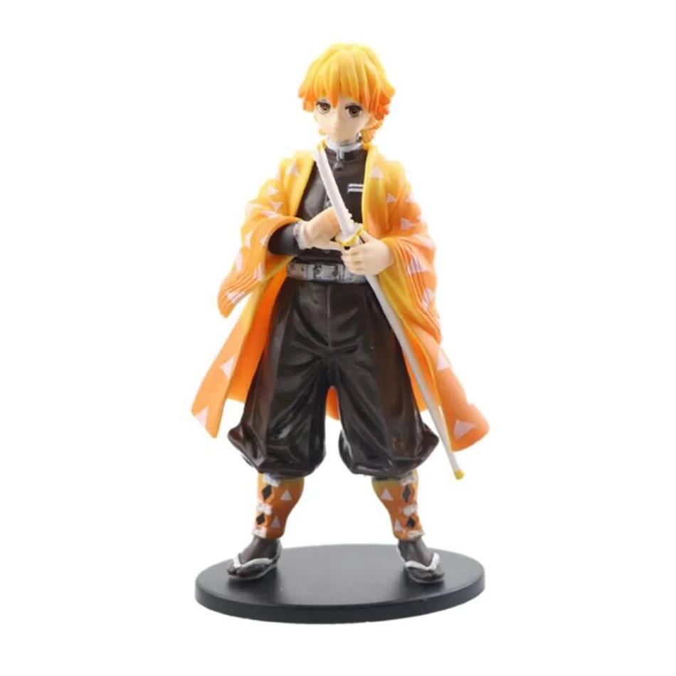 Anime Demon Slayer Kimetsu No Yaiba Kamado Tanjirou  Agatsuma Zenitsu Nezuko Warrior PVC Figure Action Model Toys Holiday Gifts