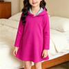 Girls' Hoodie Dress Casual Color Long Sleeve Spring Fall Outfit