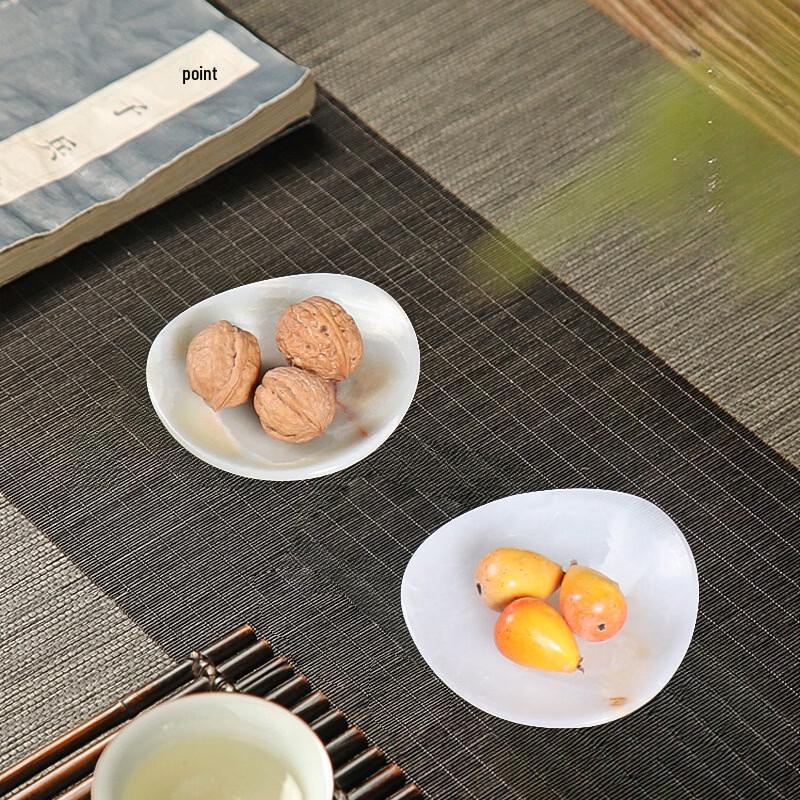 Abay Irregular Faux Jade Acrylic Snack Tray