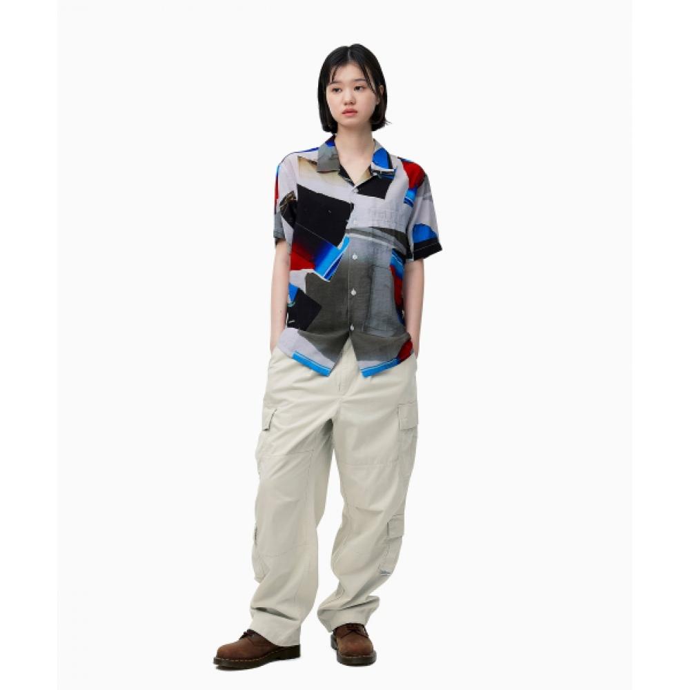 ThiSiSneverthat Torn Rayon S S Shirt Multi
