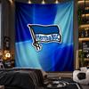 Wall Hanging Tapestry hertha bsc FC Print Cloth for Living Room Bedroom Home Decor