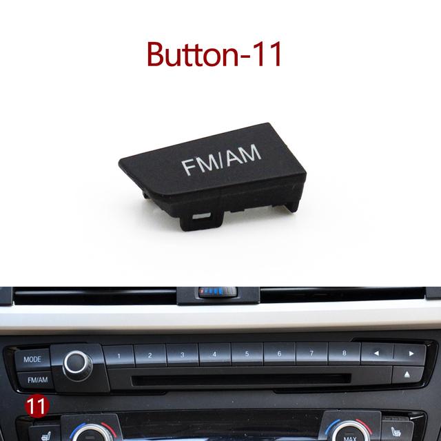 Tableau de bord avant de voiture Radio lecteur CD bouton de commutation boutons de commutation garniture de couverture pour BMW M3 M4 F20 F21 F22 F30 F32 F35 F34 F36 F45 F46