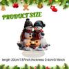 2D Christmas Snowman Decoration,Tabletop Figure Ornament Gift,2D Artwork,Decorative Piece for Home