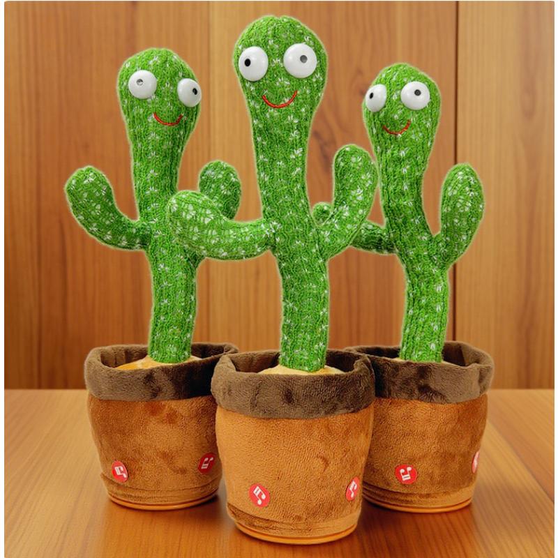 2026 A Talking Cactus Toy with Charging Cable, Recording and Repeating. Suitable for Multi-language Converter, Singing Gift