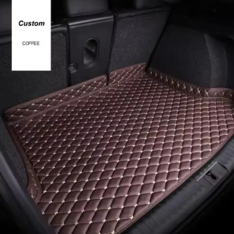 PU Leather Custom Car Trunk Mats for Mercedes W177 A W169 W176 B W246 W245 W247 Interior Details Car Accessories All Models