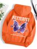Autumn Men'S Avant-Garde Butterfly Print Soft And Comfortable Hoodie Outdoor City High Street Hoodie