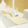 Silicone Sink Splash Guard Mat Quick-Drying Non-Slip Counter Protector Cut-to-Fit Faucet Splash Protector Multi-Purpose Drying Pad for Kitchen