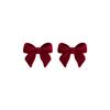 Silver needle retro red bow earrings long tassel trend stud earrings niche design Chinese New Year earrings women