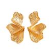 Minimalistische Blatt- und Ohrringe: Hochwertiger Metallnieten-Schmuck für Damen