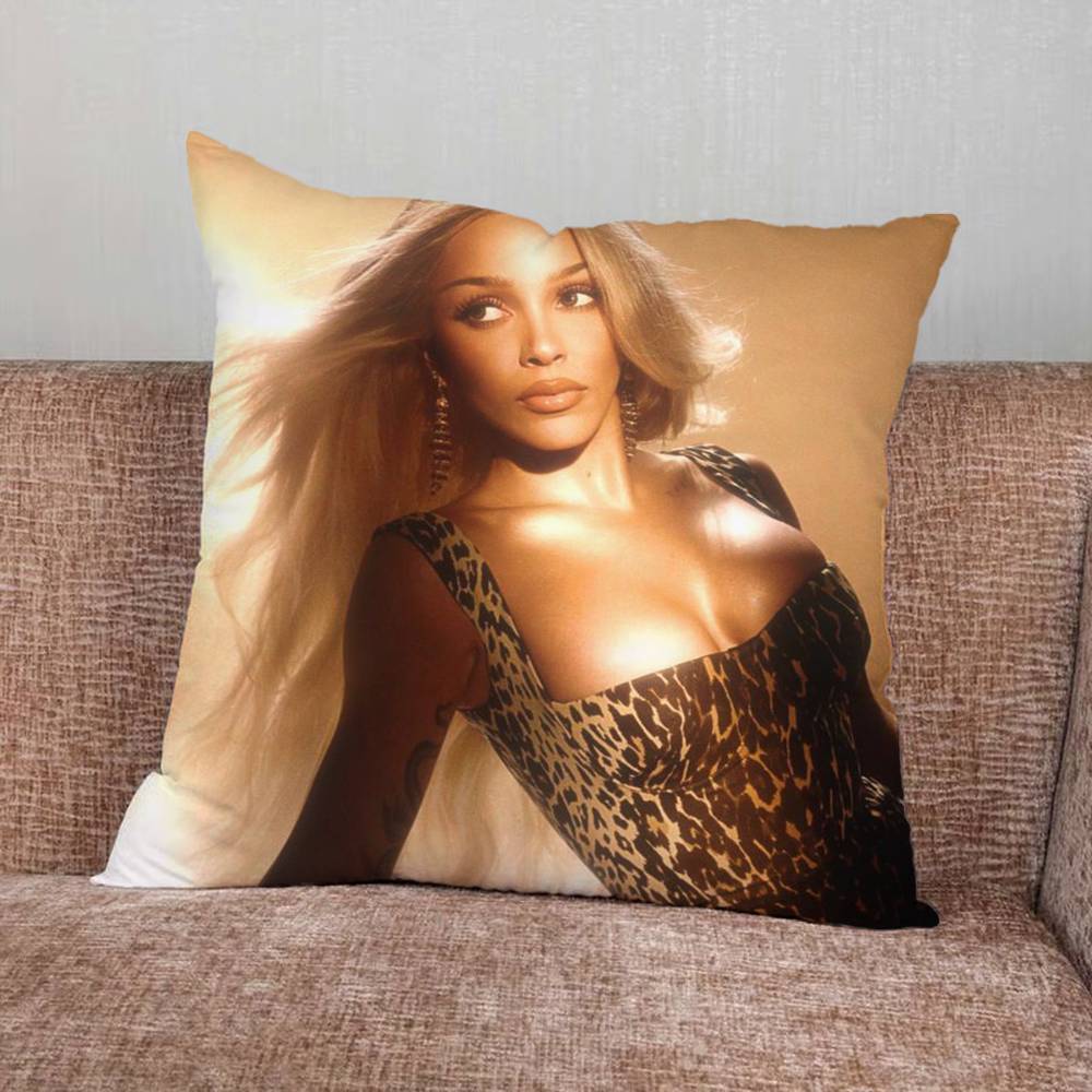 DDoja Singer CCat Print Pattern Sofa Cushion Cover Pillowcase Home Party Car Bedding