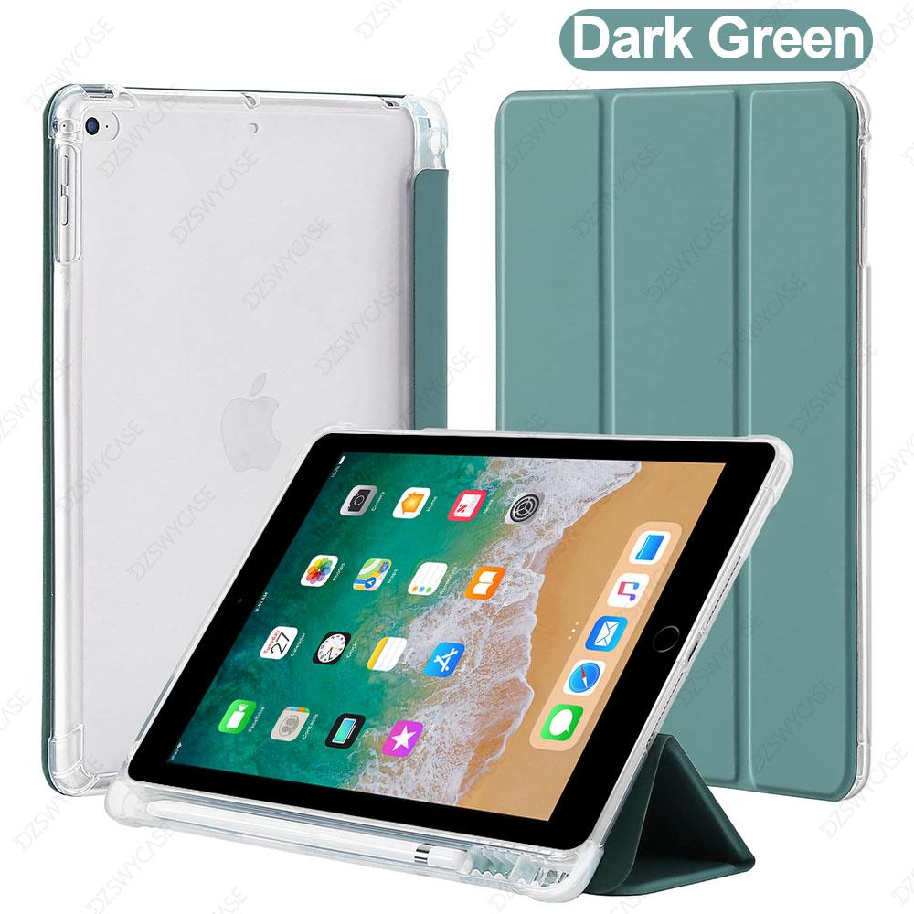 Voor iPad 9.7 Inch Hoes 6e/5e Generatie /, voor iPad Air 1/2, Lichtgewicht Beschermhoes met Stylushouder Zacht TPU