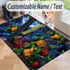 Custom Text Teenage Mutant Ninja Turtles Pattern Floor Rug Soft Indoor Carpet Mat Living Room Bedroom