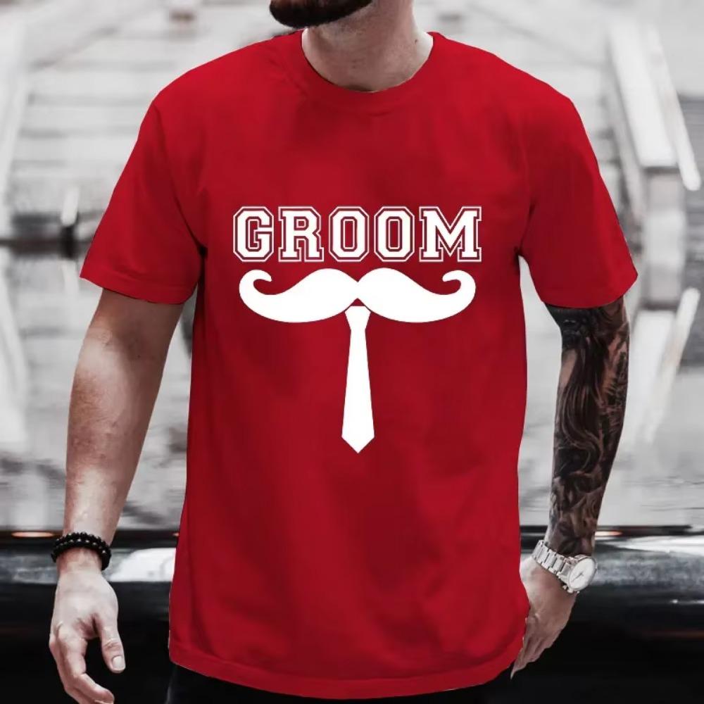 Groom Squad T Shirt Friends Bachelor Stag Party Blouses Single Farewell Tees Fashion Graphic Wedding Tops Team Evg Future  Groom