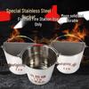 Jundingying 6223 8L Stainless Steel Fire Bucket