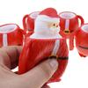 3PCS Squeeze Toy Christmas Santa/Snowman Doll Novelty Popup TPR Fidgets Squeezable Toy Kids Office Desktop Novelty Toy