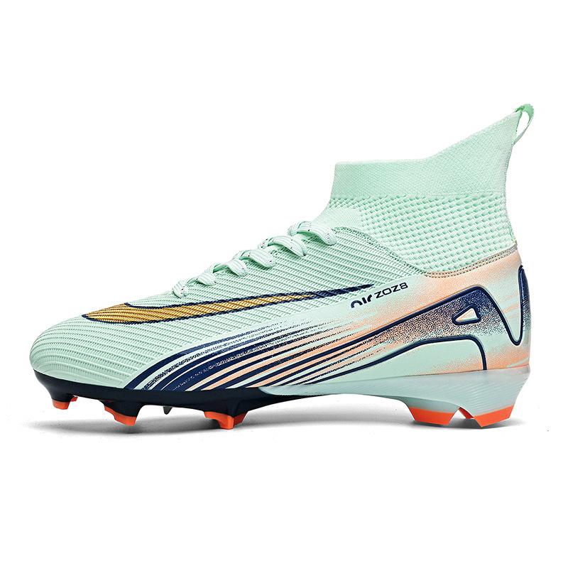 New Football Shoes Long Broken Nails High Top Breathable Sports Men's and Women's Models