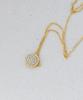 Alleun Silver 925 Round Pendant Cubic Mini Chain Necklace