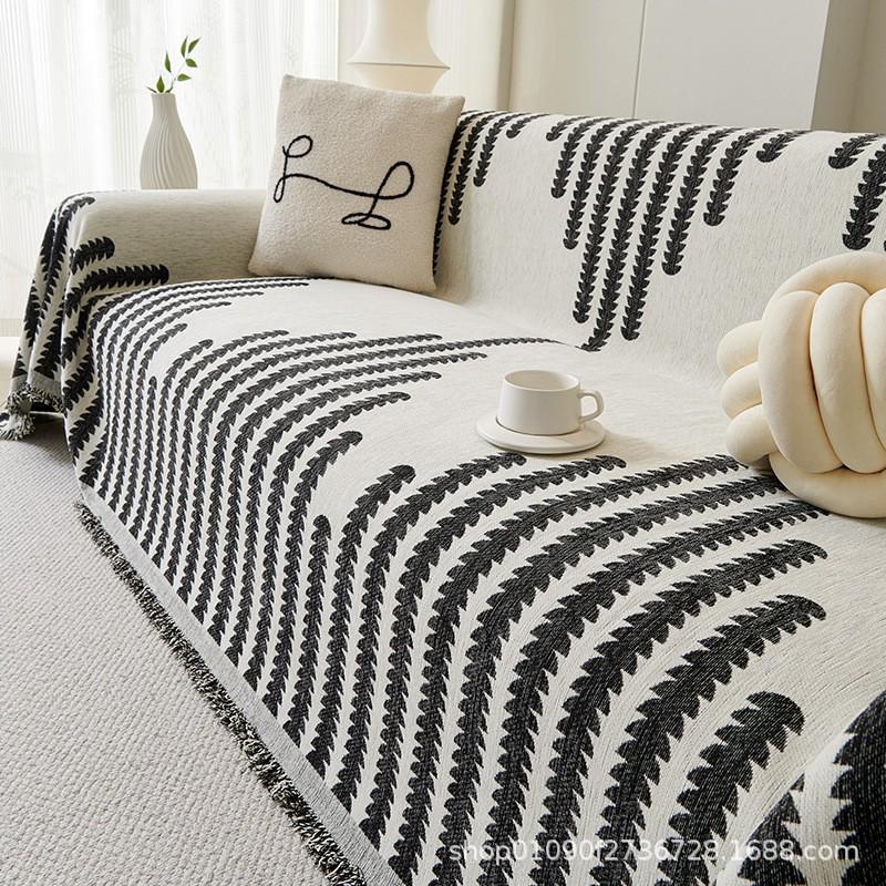 European Chenille Sofa Cover: All-Season Universal Slipcover