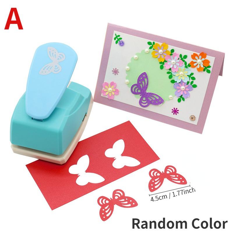 

Random Color Butterfly Scrapbook Punches Handmade Cutter Card Craft Calico Printing DIY Flower Paper Craft Punch Hole Puncher