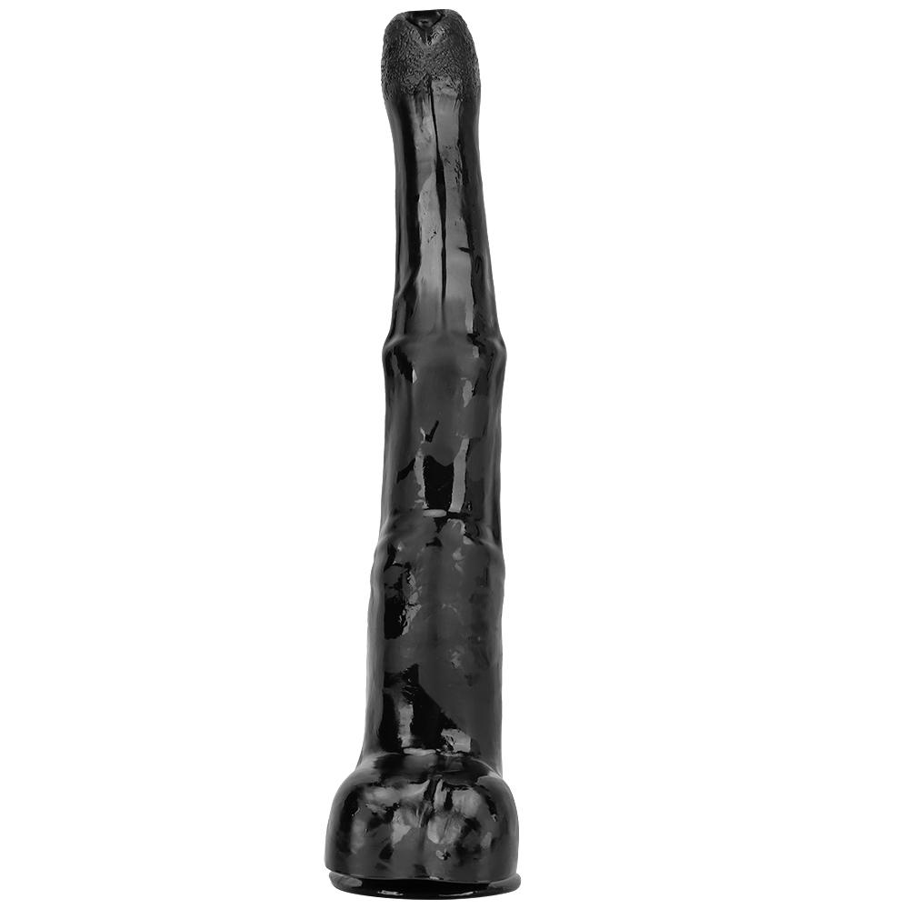 Black Dildo with Sucker Butt Plug Masturbator Fisting Sex Toy Big Dick Strap On Cock Realistic Penis PVC Femdom Slave Gay