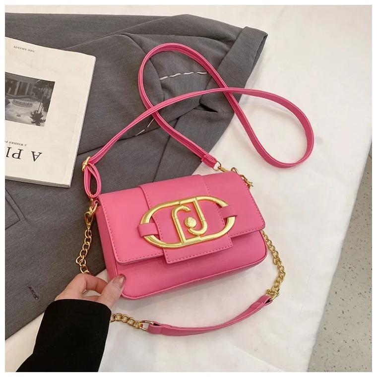 Metal Magnetic Buckle Flap Bags for Women  Versatile Chain Bags  Small Square Bags  Armpit Crossbody Bag  Luxury