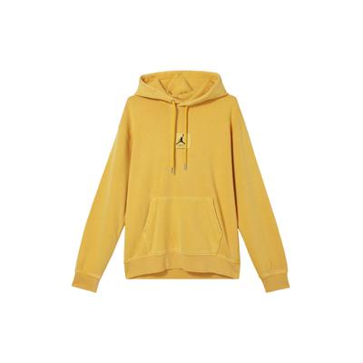 Jordan Flight Fleet Sweat-shirt à capuche uni à cordon de serrage décontracté à manches longues pour homme Ochre FB7291-752