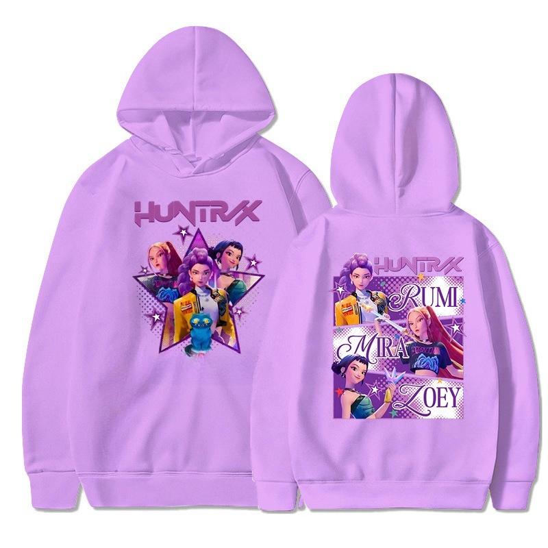 Women's Hoodies & Sweatshirts European American Fashion Witch Hunting Group Printed Casual Hooded Sweatshirt Autumn Winter Long Sleeved Sweatshirt