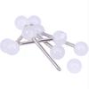 5/10pcs Bright Ball Tongue Piercing Through Soft Acrylic Tongue Ring Jewelry Lip Piercing