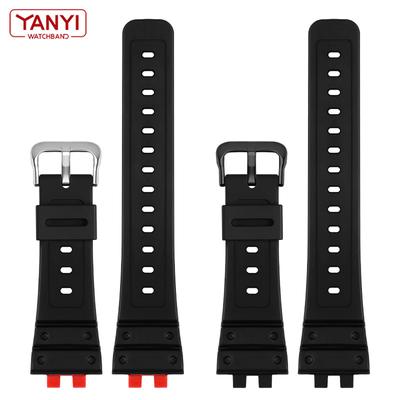 Harzarmband für Casio G-Shock GMW-B5000 Uhrenarmband, schwarzes, wasserdichtes Gummiband, Ersatzarmband, Uhrenzubehör