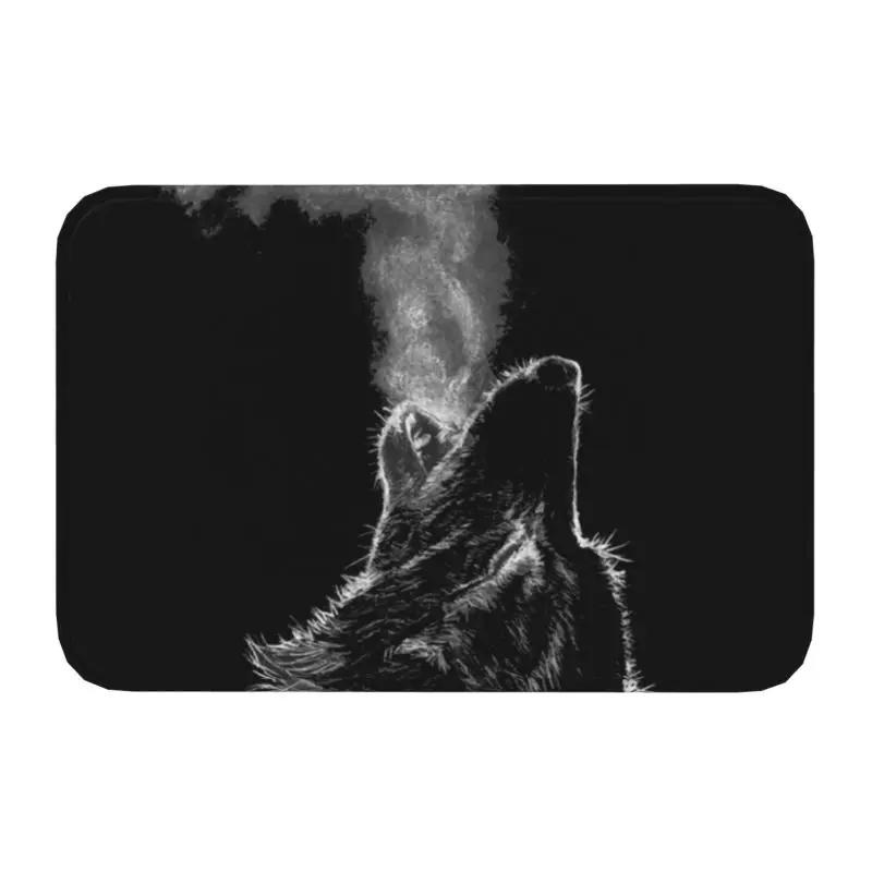 Animal Wolf Front Floor Door Entrance Mat Indoor Kitchen Bathroom Doormat Bedroom Carpet Rug