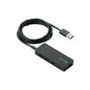 ELECOM USB 4 with AC Black 2.0 Hub, Ports, Adapter, U2H-A4SBK