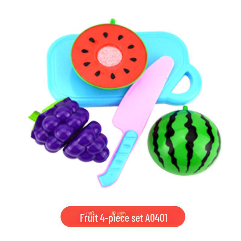 Girls' Pretend Play Kitchen Set: Fruits, Vegetables, and Cooking Toys