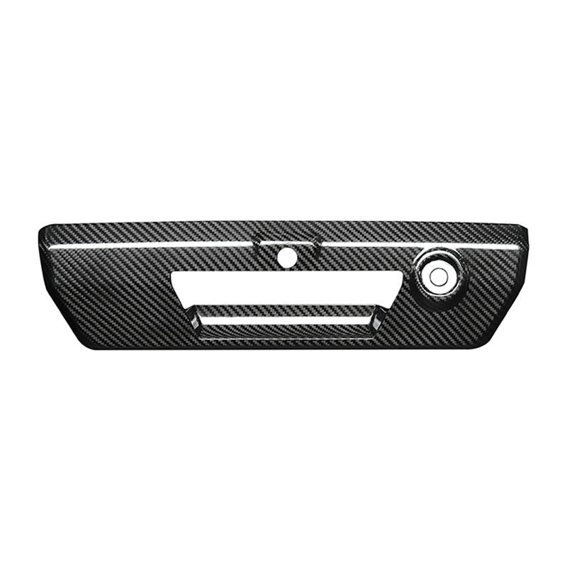 Real Dry Carbon Fiber Car Tailgate Handle Cover Body Kit For -2025 For Ford F150 F250 Exterior Decoration Modification