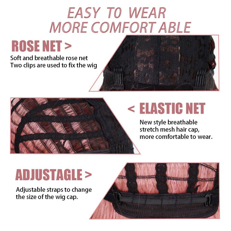 MISSQUEEN Long Wig with Bangs Long Wavy Wig Wigs for Women Heat Resistant Synthetic Women's Cosplay Wigs for Daily Use