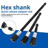 60-150mm Hexagonal Quick-release Self-locking Extension Rod Electric Drill Driver Quick Transfer Rod Screwdriver Tool Set