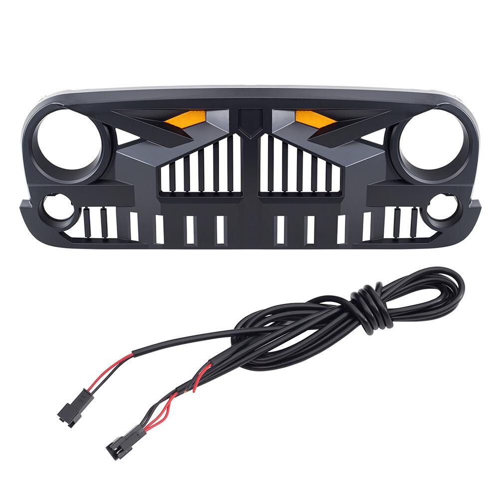 Cross-Border Modified Grille Accessories for 2007-2018 Jeep Wrangler JK - Imperial Indicator Style