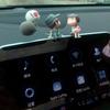 Cute Girls Gifts Center Console Car Decoration Cartoon Couples Action Figure Balloon Ornament