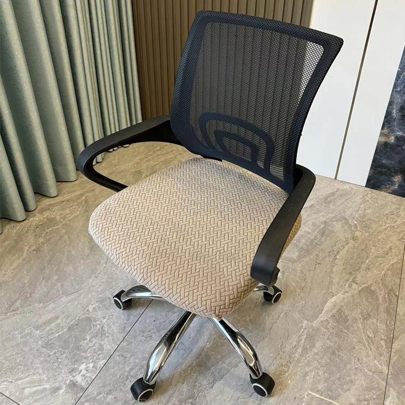 1Piece Velvet Office Chair Cover Computer Swivel Seat Cover Modern Elastic Chair Slip Washable Slipcovers Removable Dust Cover