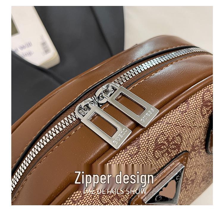 Women's 2025 Cross-border Printed Bowling Bag: European & American Style Versatile Crossbody Handbag