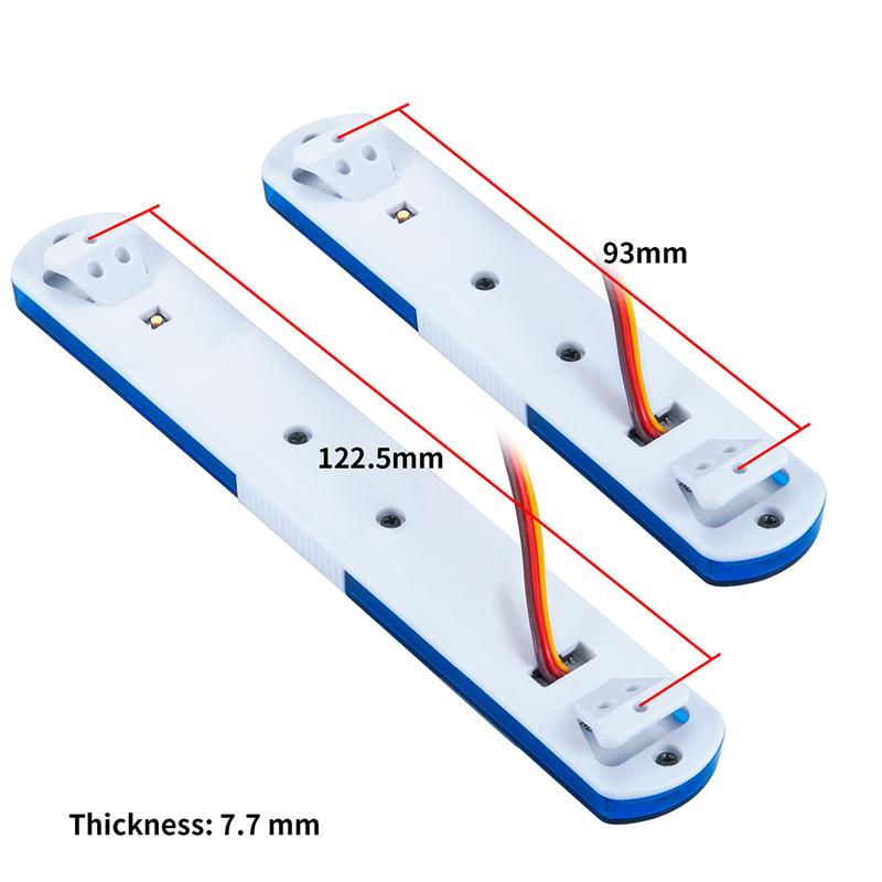 YEAHRUN 105/115/145mm Multi-function Flashing RC Car Police LED Light Alarming Light for 1/8 1/10 TRX4 SCX10 Tamiya Parts