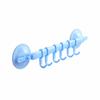Suction Cup 6 Hook Hanger Adjustable Sliding Plastic Towel Rack Detachable Wall-mounted Storage for Bathroom Kitchen