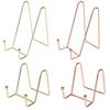 Storage Rack Plate Stand Picture Easel Metal Holder Display Pictures Frame Household Decorative Dish Tabletop Art
