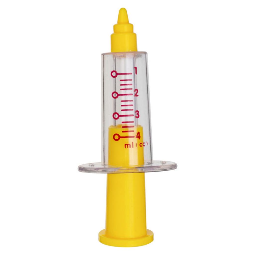 Syringe Toy Plastic Model Sample Measurement Injection Kids Doctor Set Doctor Nurse 6 Pieces x 6 (Yellow Pieces) [Product]