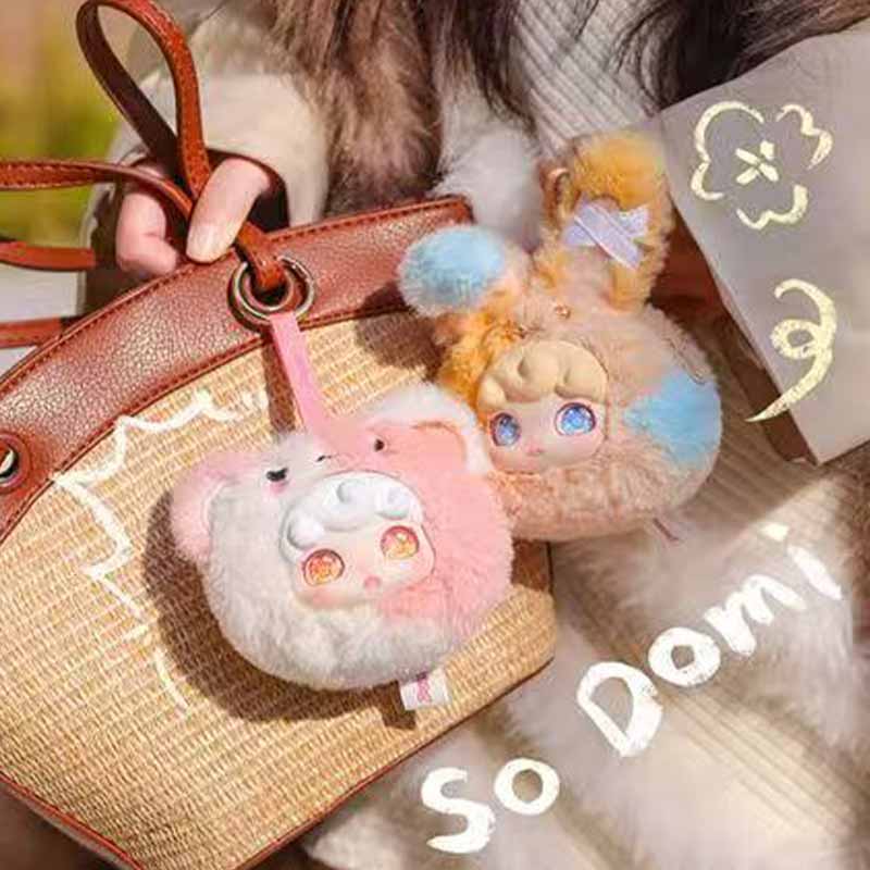 Domi Splice World Vinyl Plush Cartoon Cute Backpack Pendant Doll Mixed Color Keychain Toy Gift Surprise Box