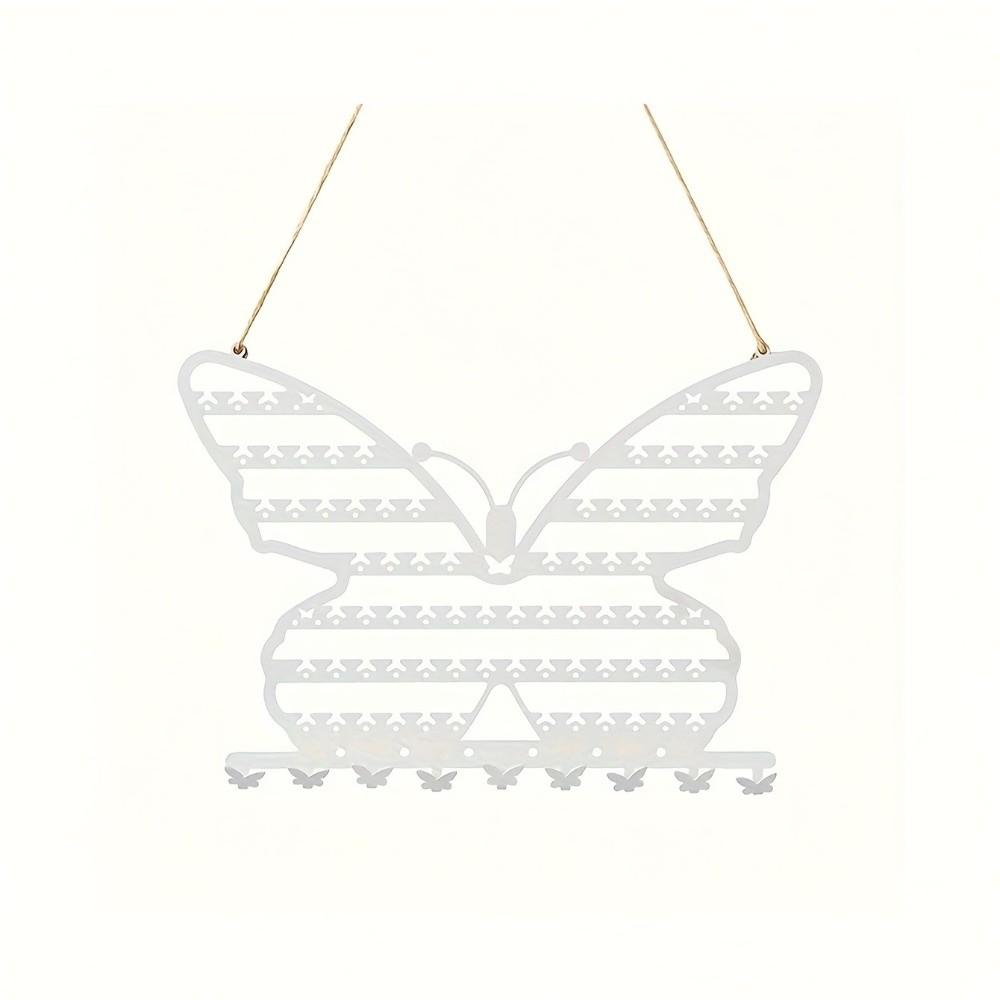 Wall Mounted Jewelry Organizer Space Saving Necklace Holder Butterfly Jewelry Rack  Home Decoration